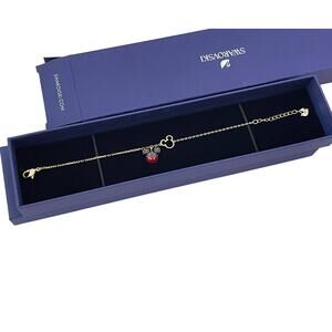 Swarovski Mickey bracelet Black, Gold-tone plated New